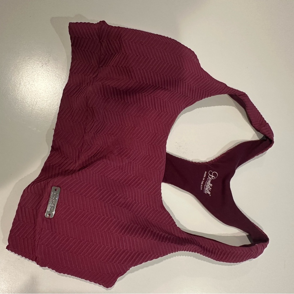 Bombshell Sportswear Maroon Sports Bra